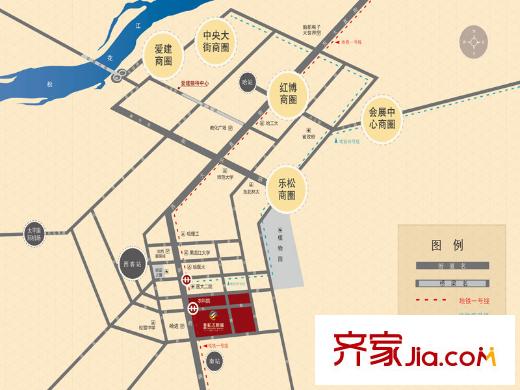 魯商松江新城區(qū)位圖