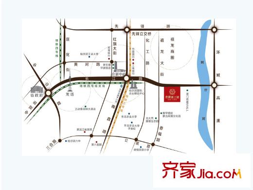 會展城上城項目區(qū)位圖