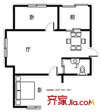 保工怡園 2室 戶型圖