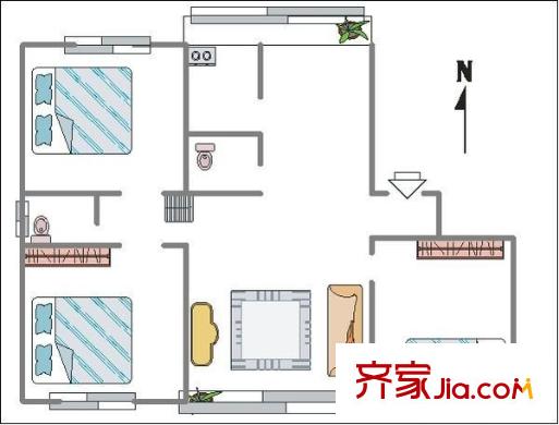 保工怡園 3室 戶型圖