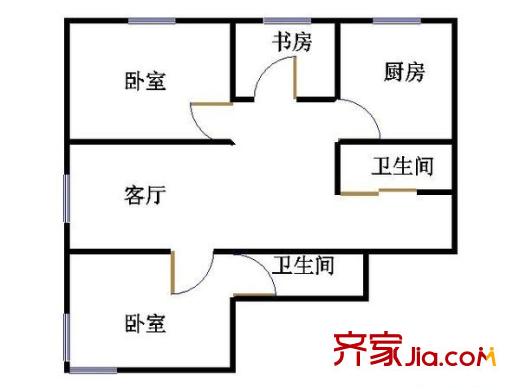 慧緣馨村 3室 戶型圖