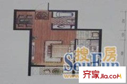 億豐南奧國際戶型圖億豐南 奧國際 1室 戶型圖 1室1廳1衛(wèi)1廚