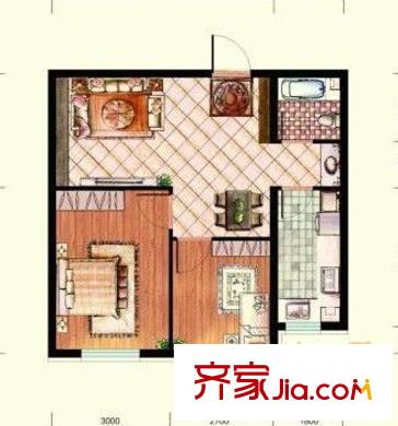 億豐南奧國際戶型圖億豐南 奧國際 2室 戶型圖 2室1廳1衛(wèi)1廚