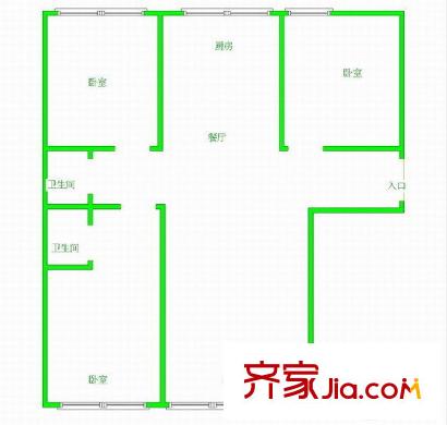 嘉華新城 0室 戶型圖