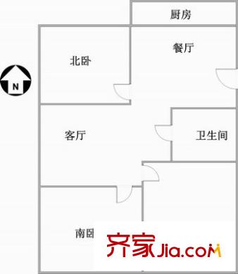 昆山小區(qū) 3室 戶型圖