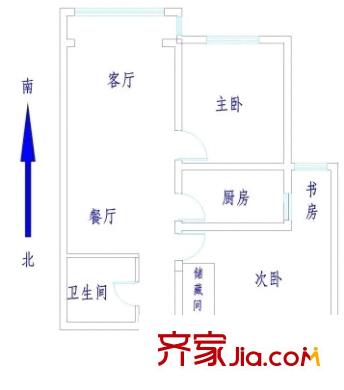 金水花城 2室 戶型圖