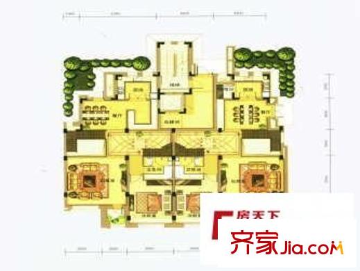 崇山華府 2室 戶型圖