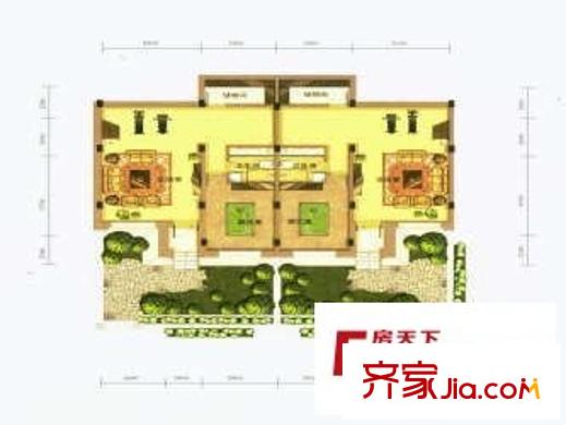 崇山華府 1室 戶型圖