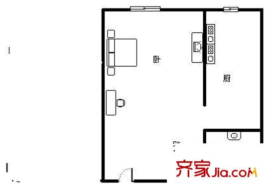 淺草綠閣七期廊橋溪語戶型圖淺草綠閣七期廊橋溪語 1室 戶型圖 1室1廳1衛(wèi)1廚