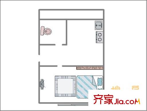 淺草綠閣七期廊橋溪語戶型圖淺草綠閣七期廊橋溪語 1室 戶型圖 1室1廳1衛(wèi)1廚
