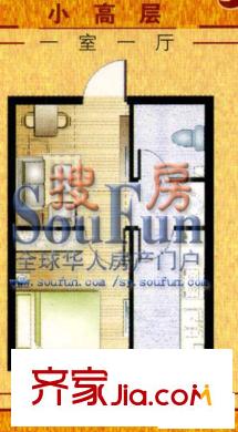 歐尚一品戶型圖36平方米 