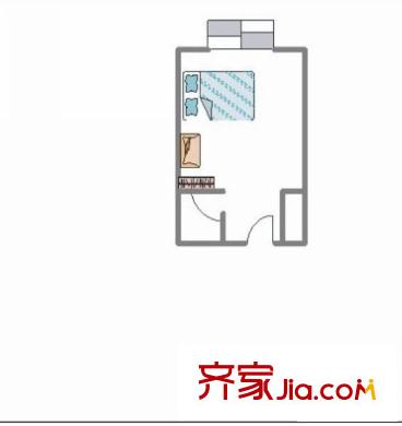 青年居易 1室 戶型圖