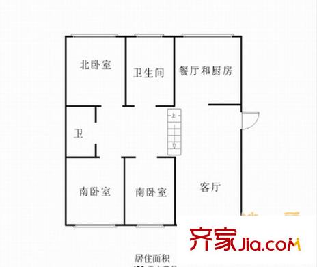 富云花都 3室 戶型圖