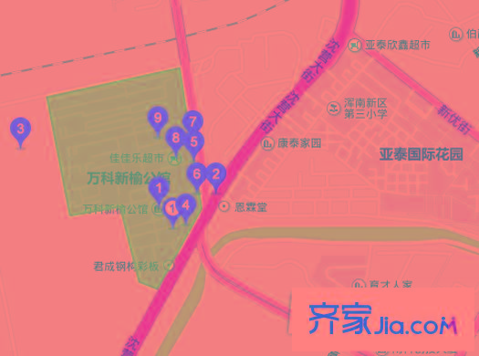 萬科新榆公館交通圖22