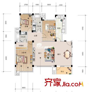 東方?歐博城戶型圖0783123_776 2室1廳1衛(wèi)1廚