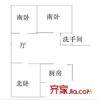 五三小區(qū) 3室 戶型圖