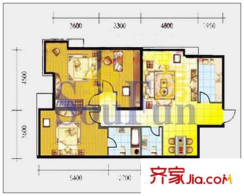 國奧現(xiàn)代城C戶型