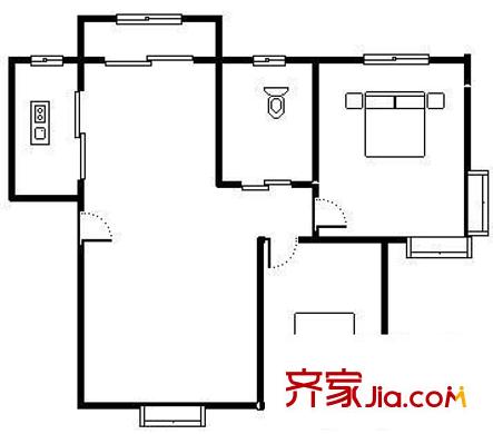 富云新都(西區(qū))戶型圖富云新都（西區(qū)） 2室 戶型圖 2室2廳1衛(wèi)1廚