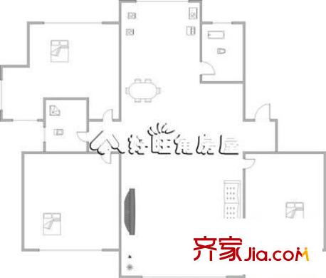 富云新都(西區(qū))戶型圖富云新都(西區(qū)) 3室 戶型圖 3室2廳1衛(wèi)1廚