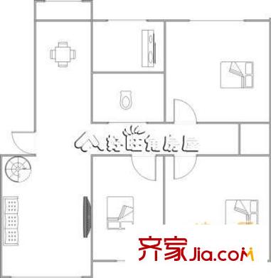 富云新都(西區(qū))戶型圖富云新都(西區(qū)) 3室 戶型圖 3室2廳1衛(wèi)1廚