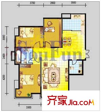 國奧現(xiàn)代城 B戶型