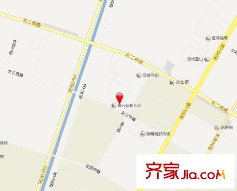 富云新都(西區(qū))交通圖  