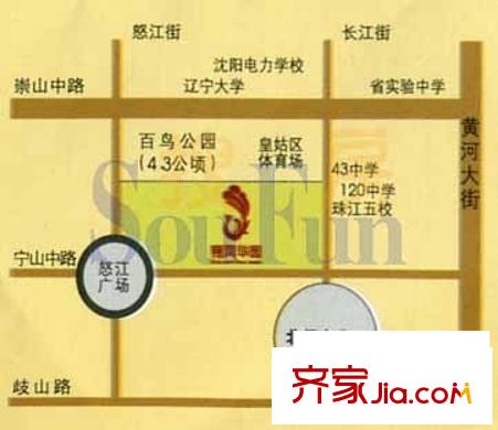 翔鳳華園交通圖