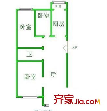 翔鳳華園 3室 戶型圖