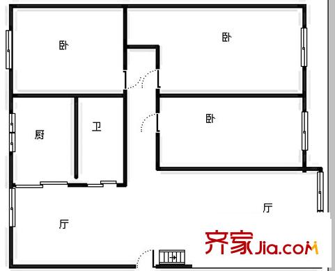 富云新都(西區(qū))戶型圖富云新都(西區(qū)) 3室 戶型圖 3室2廳1衛(wèi)1廚