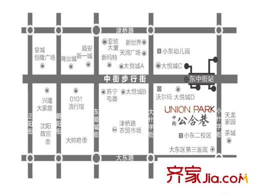 中街公合巷交通圖