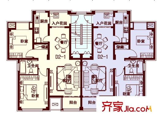南峰?朗潤園D2戶型 2室2廳1衛(wèi)