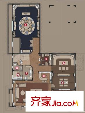 伴山湖LB戶型圖負(fù)一層 6室3廳2衛(wèi)