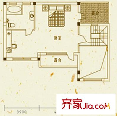 米拉晶典洋房Y-N戶型閣樓 3室2廳1衛(wèi)