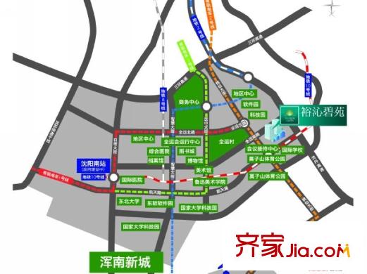 積水?裕沁碧苑區(qū)位圖