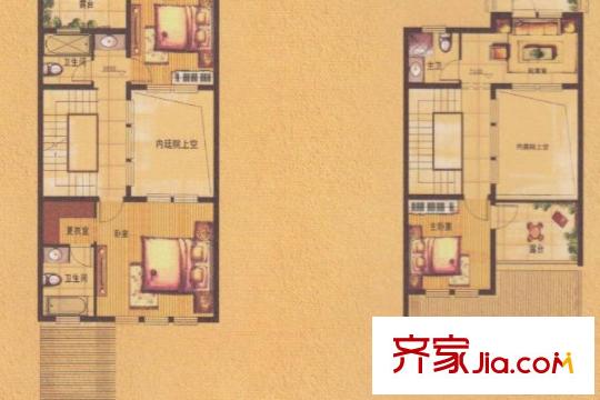榮盛香緹瀾山ST-5戶型 5室3廳4衛(wèi)2廚