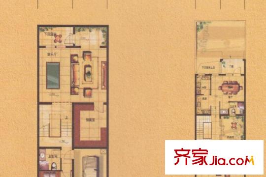 榮盛香緹瀾山ST-5戶型 5室3廳4衛(wèi)2廚