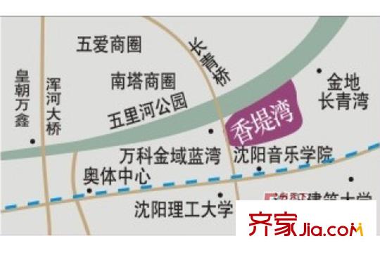 香堤灣交通圖