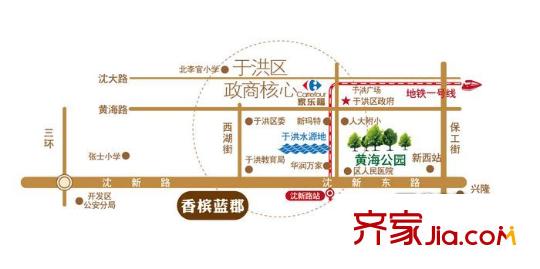 香檳藍郡藍郡區(qū)域圖
