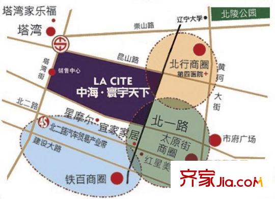 中海?盛京閣交通圖