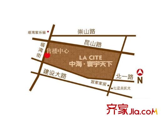中海?盛京閣交通圖