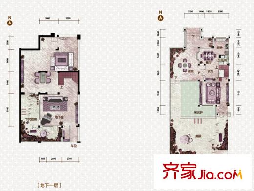 中海?盛京府361平戶型 4室3廳2衛(wèi)1廚