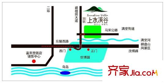 沈陽錦聯(lián)?上水溪谷交通圖