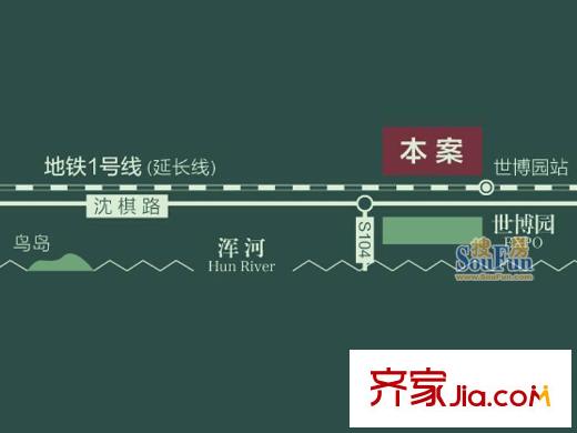世茂諾丁山區(qū)位圖