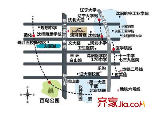 溪湖芳庭交通圖