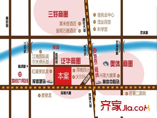 江戶雅致區(qū)位圖