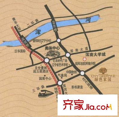 綠色家園交通圖