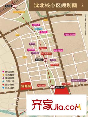 亞泰城區(qū)位圖