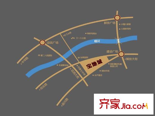寶地城交通圖