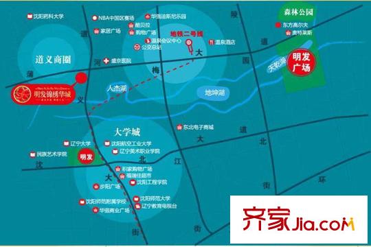 明發(fā)錦繡華城區(qū)位圖