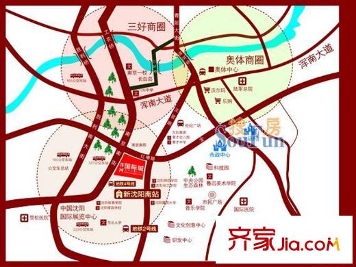 渾河國(guó)際城交通圖